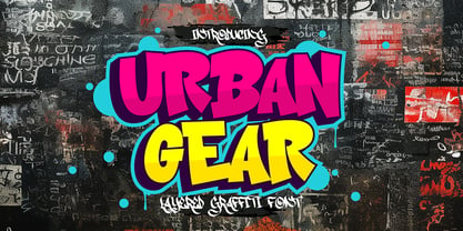 Urban Gear Font Poster 1