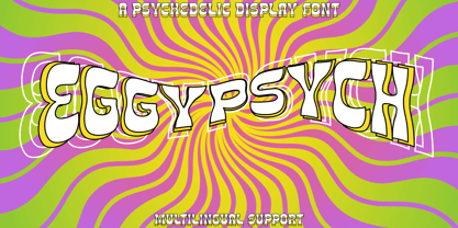 Eggy Psych Font Poster 1