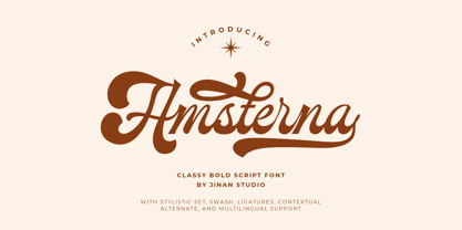 Amsterna Font Poster 1