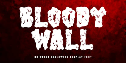 MC Bloody Wall Font Poster 1