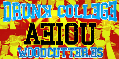 Drunk College Font Poster 6