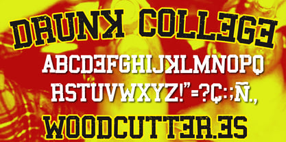 Drunk College Font Poster 5