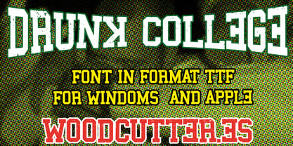 Drunk College Font Poster 3