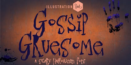 ZP Gossip Gruesome Font Poster 1