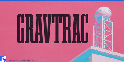 Gravtrac Font Poster 1