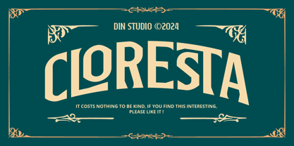 Cloresta Font Poster 15