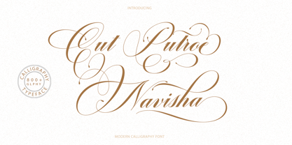 Cut Putroe Navisha Font Poster 1