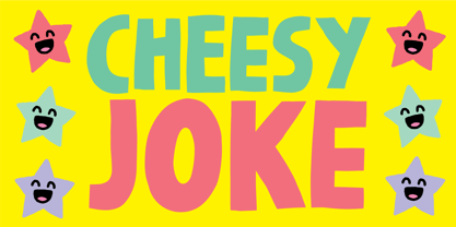 Cheesy Joke Font Poster 1