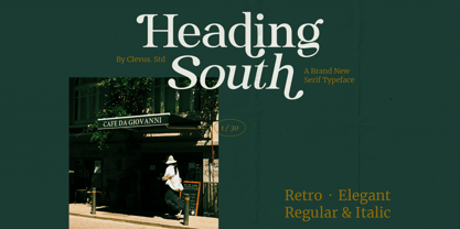 Heading South Font Poster 1