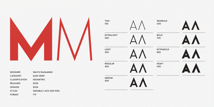 Beckman Variable Font Poster 2