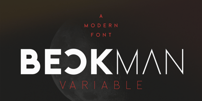 Beckman Variable Font Poster 1