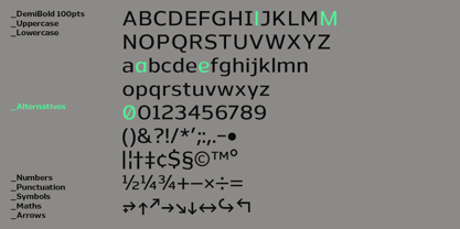 Nauman Font Poster 2