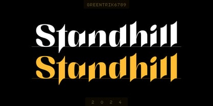 Standhill Font Poster 1