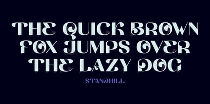 Standhill Font Poster 4