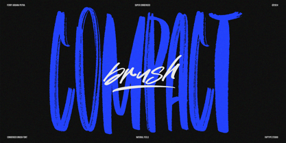 Condensed Brush Fuente Póster 1