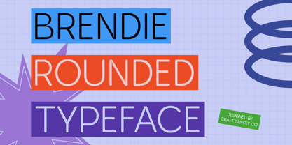 Brendie Rounded Font Poster 1