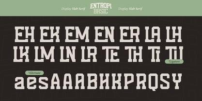 Entropi Basic Font Poster 15