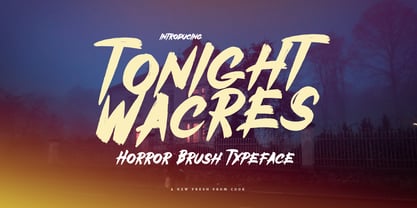 Tonight Wacres Font Poster 1