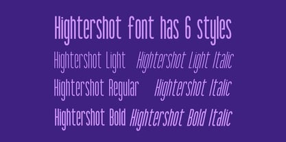 Hightershot Font Poster 3