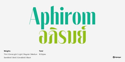 Aphirom Font Poster 1