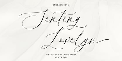 Sentiny Lovelyn Font Poster 1