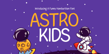 Astro Kids Fuente Póster 1