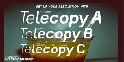 CA Telecopy Font Poster 2