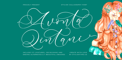 Avonta Qintani Font Poster 1