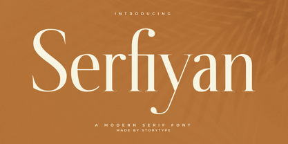 Serfiyan Font Poster 1