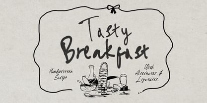 Tasty Breakfast Font Poster 1