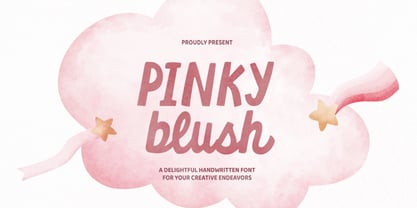 Pinky Blush Font Poster 1