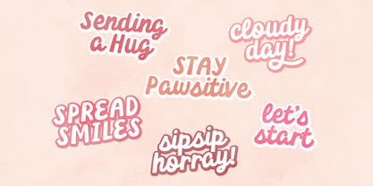 Pinky Blush Font Poster 7