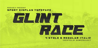 Glint Race Font Poster 1