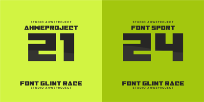 Glint Race Font Poster 8