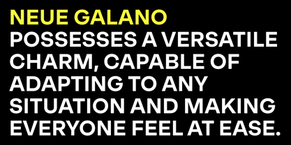 Neue Galano Font Poster 2