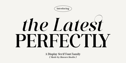 The Latest Perfectly Font Poster 1