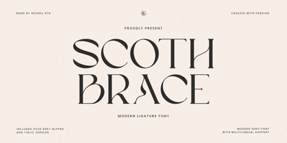 Scoth Brace Font Poster 1