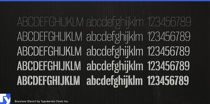 Gnuolane Stencil Font Poster 5