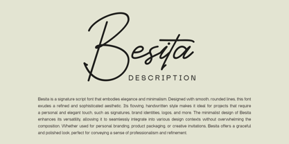 Besita Font Poster 12