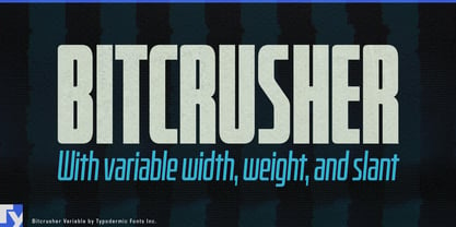 Bitcrusher Variable Font Poster 1