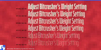 Bitcrusher Variable Font Poster 2