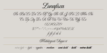 Lunafisca Font Poster 2