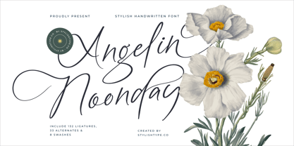 Angelin Noonday Font Poster 1