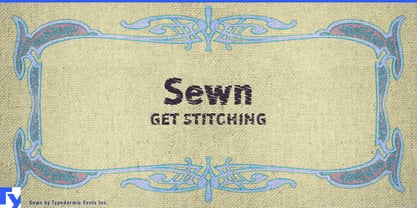 Sewn Font Poster 1