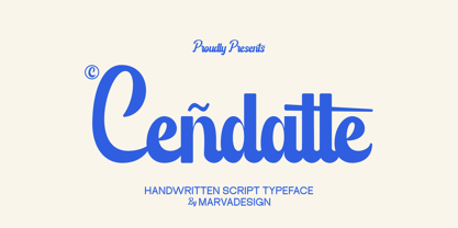 Cendatte Font Poster 1