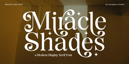 Miracle Shades Font Poster 1