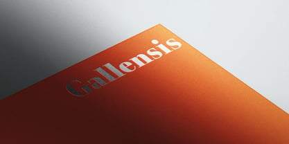 Gallensis Font Poster 3