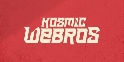 Kosmic Webros Font Poster 1