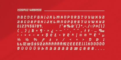 Kosmic Webros Font Poster 10