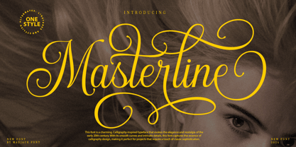 Masterline Script Font Poster 1